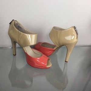 Nine West coral nude heels
